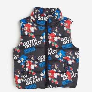 Hm little boys printed puffer vest 4-6Y